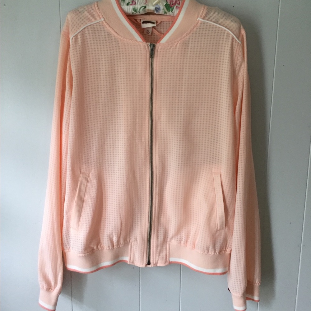Target Merona Sheer Pink Track Jacket NWT